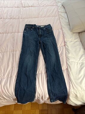 rag & bone dark indigo low-rise jeans